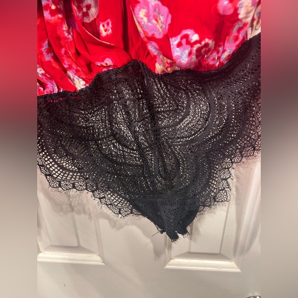 Intimately Free People Forties Feels Floral Bell Sleeve Lace Bodysuit Small - Picture 6 of 9